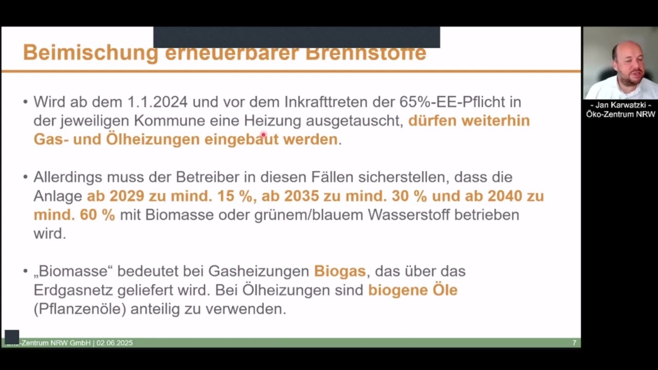 Vortrag rund ums Gebäude-Energie-Gesetz (GEG) und die Bundesförderung für effiziente Gebäude (BEG)